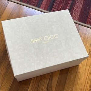 Jimmy Choo Cream Box with Gold Logo